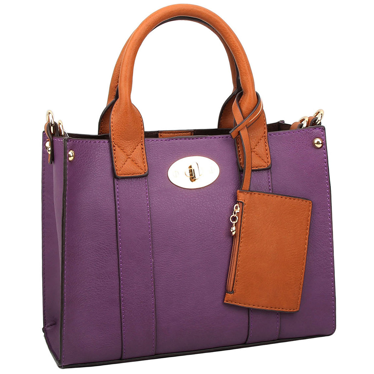 WU061 Fashion 3-in-1 Boxy Satchel