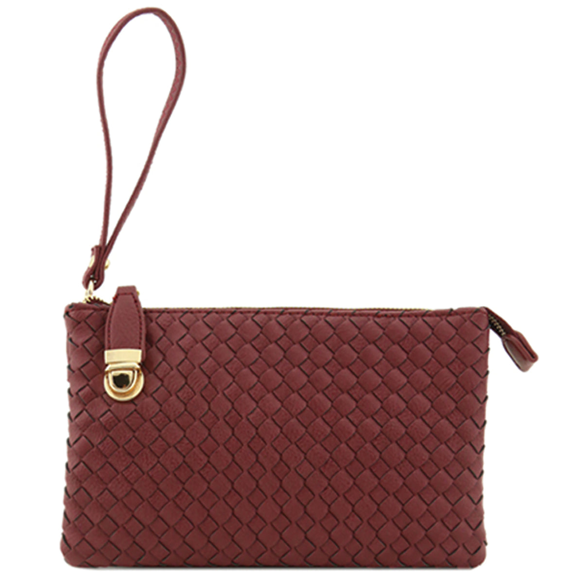 WU112 Fashion Woven Clutch Crossbody Bag
