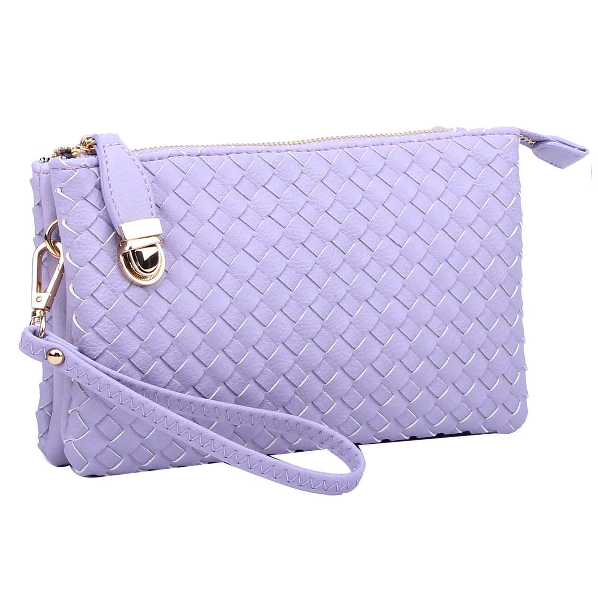 WU112 Fashion Woven Clutch Crossbody Bag