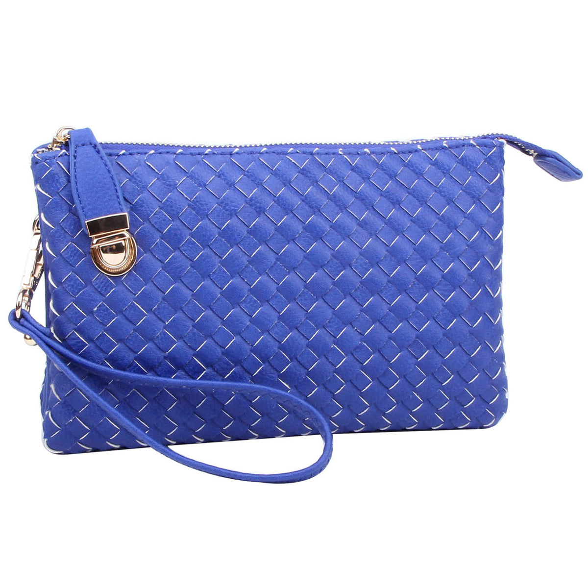 WU112 Fashion Woven Clutch Crossbody Bag