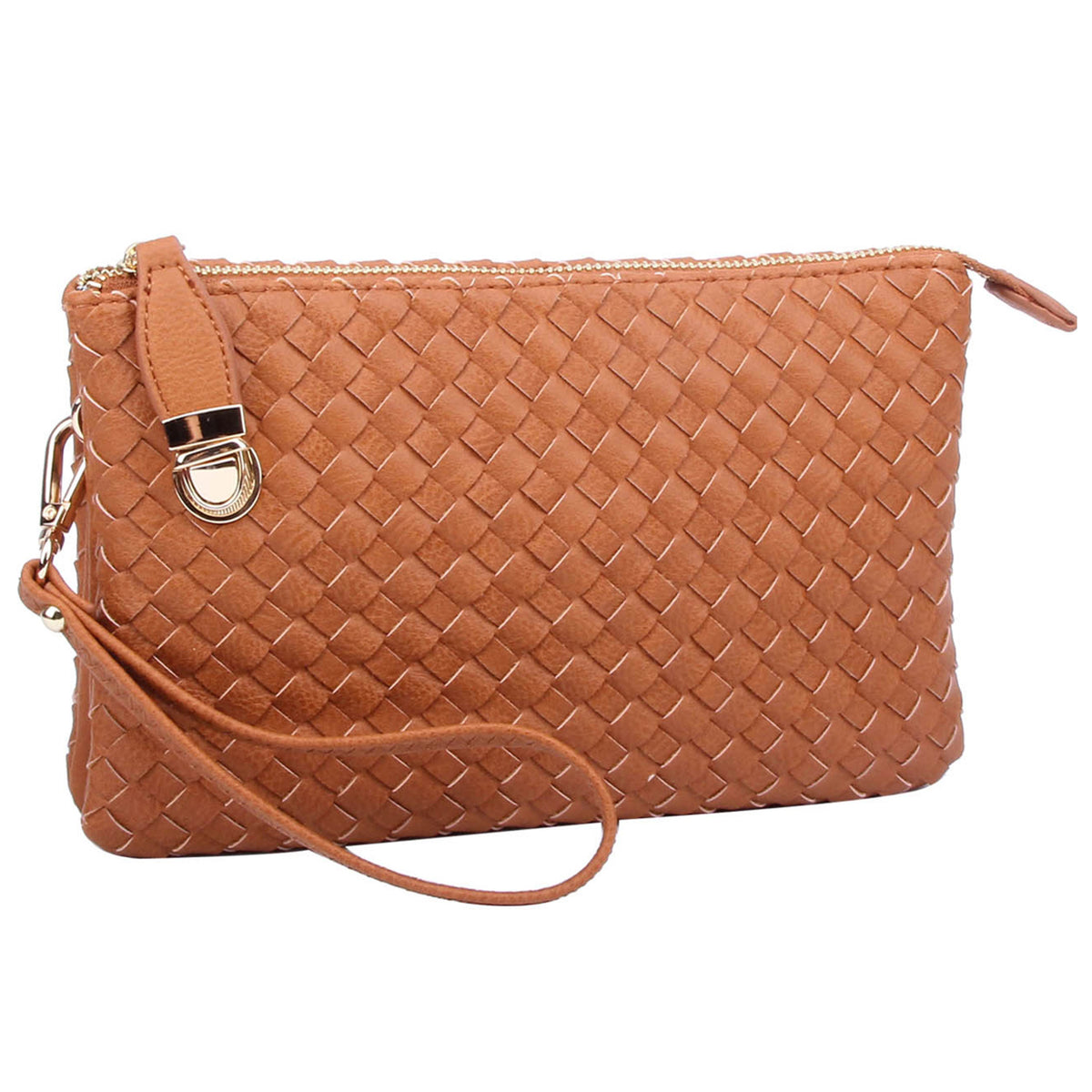 WU112 Fashion Woven Clutch Crossbody Bag