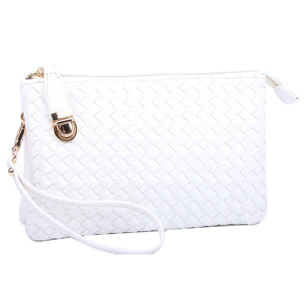 WU112 Fashion Woven Clutch Crossbody Bag