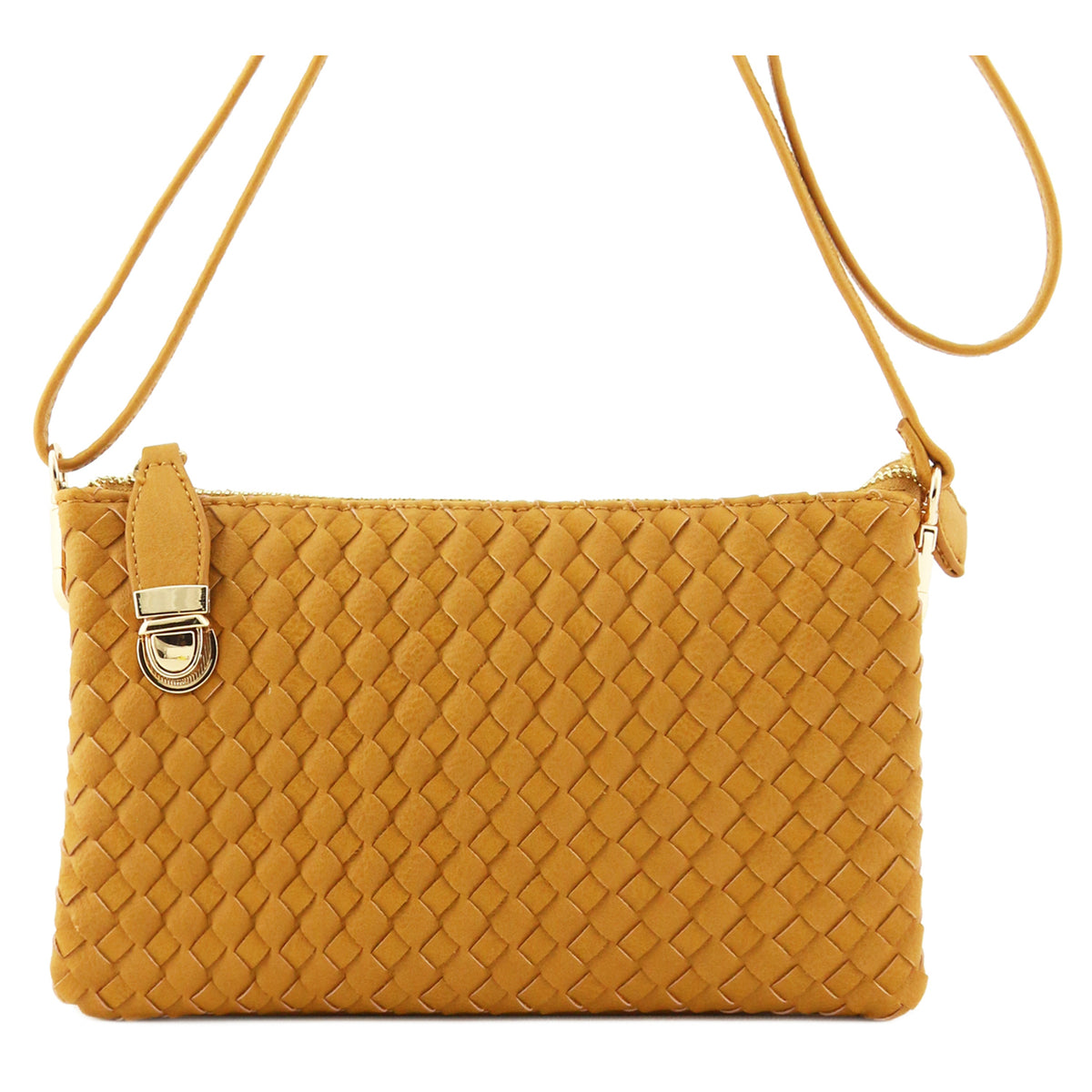 WU112 Fashion Woven Clutch Crossbody Bag