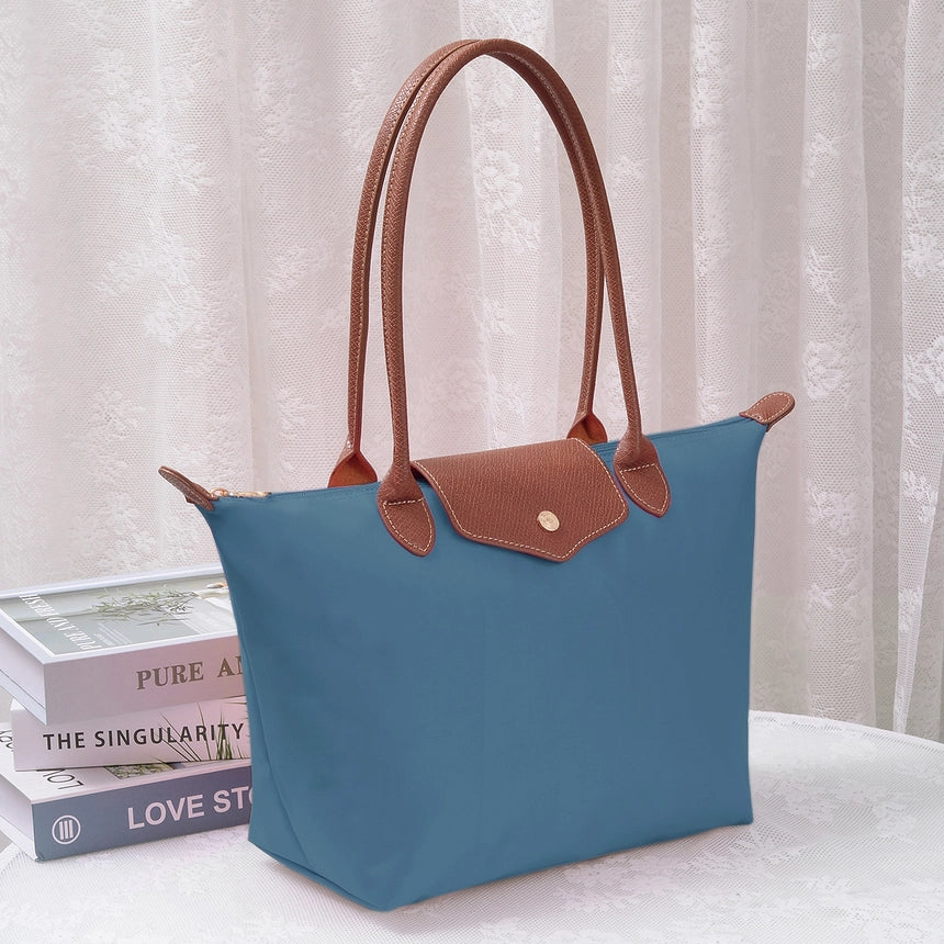 HM784 Nylon Flap Tote Bag