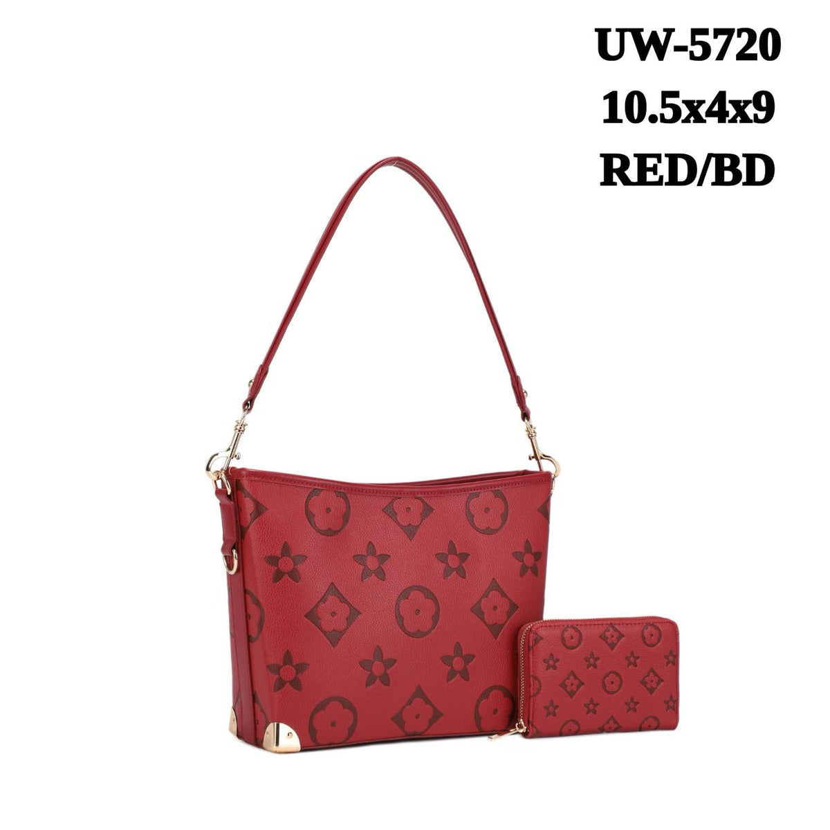 2 in 1 Pattern Texture Design Shoulder Bag with wallet. UW-5720
