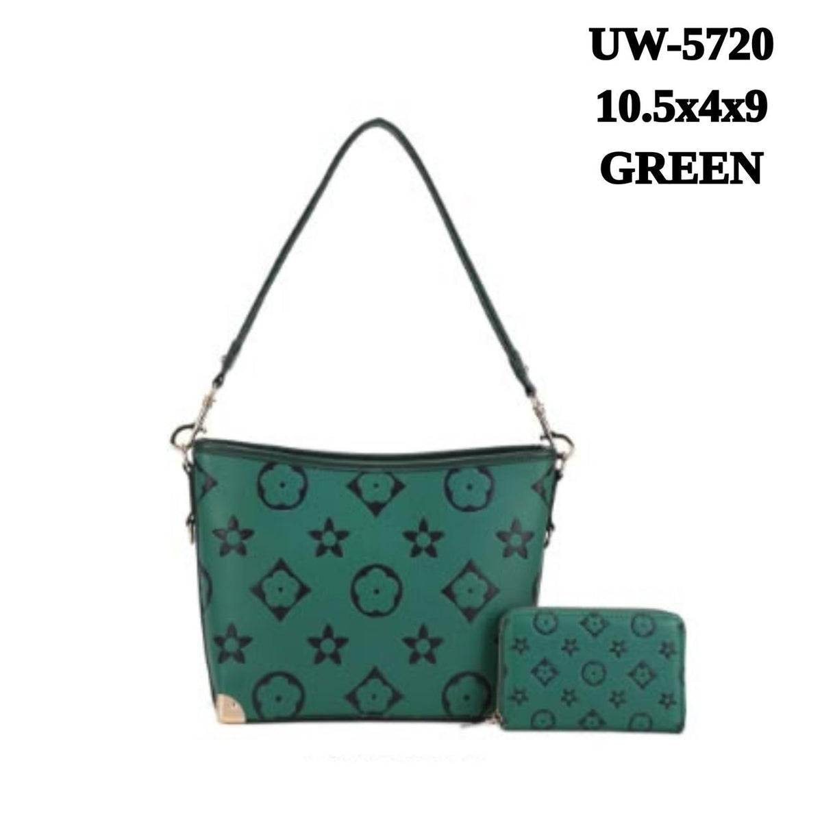 2 in 1 Pattern Texture Design Shoulder Bag with wallet. UW-5720