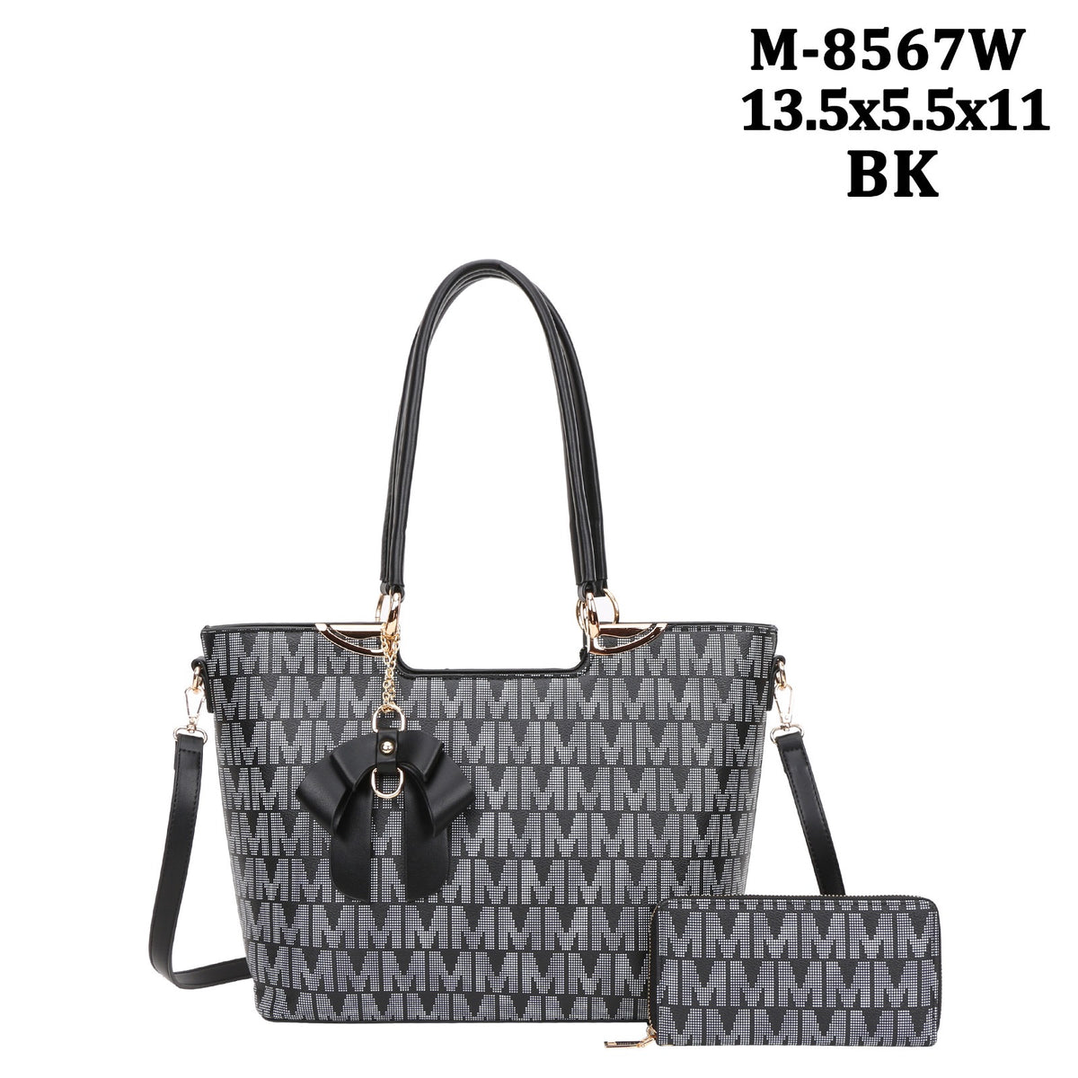 M8567 Fashion Tote Bag Set W/Wallet