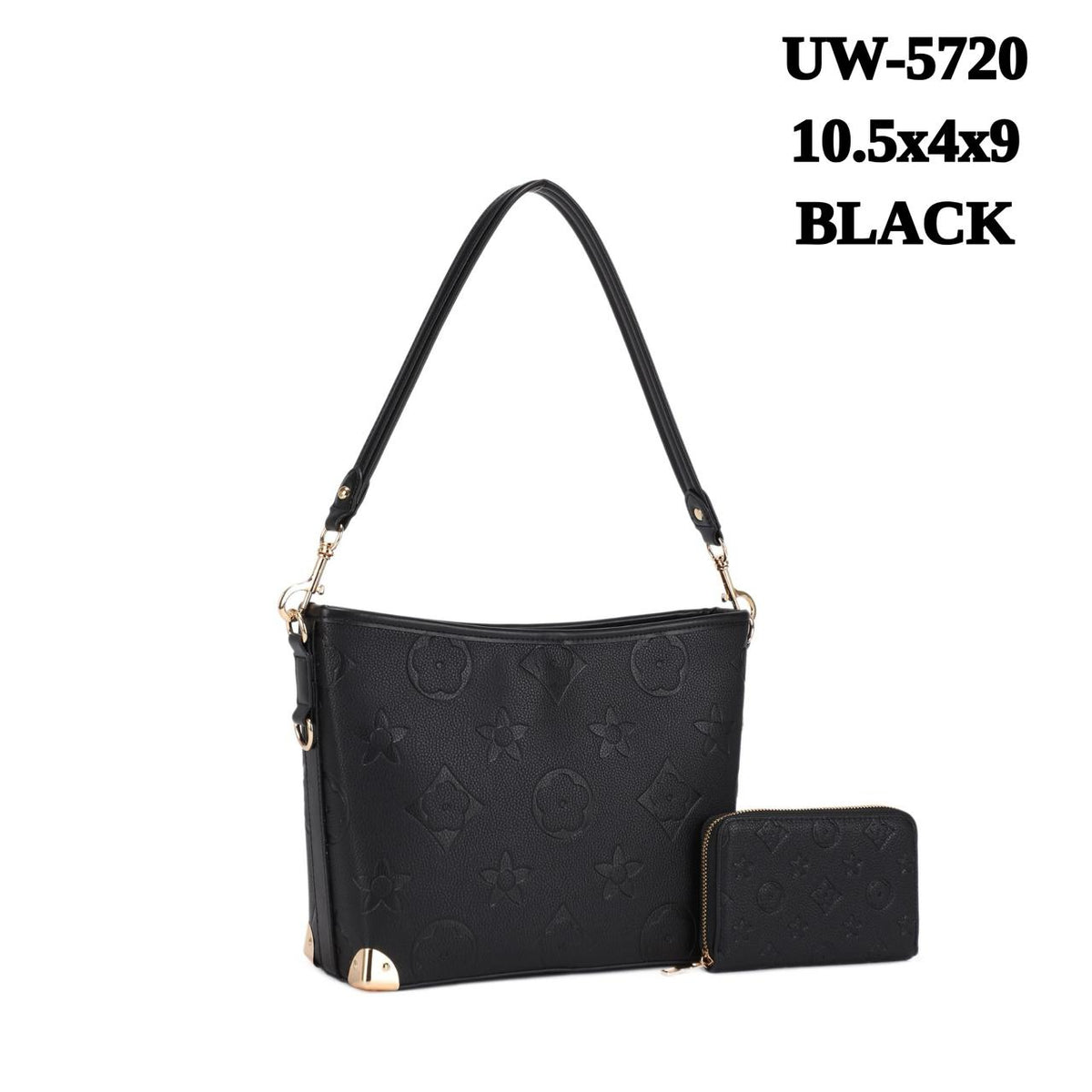 2 in 1 Pattern Texture Design Shoulder Bag with wallet. UW-5720