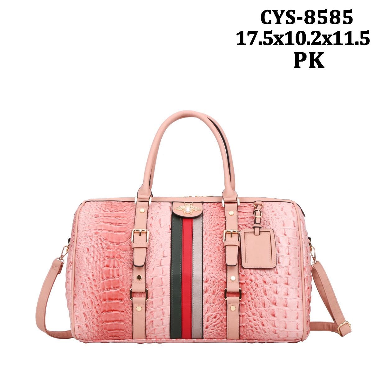 Alligator Leatherette Duffle Bag CYS-8585