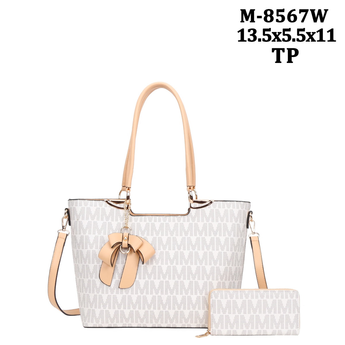 M8567 Fashion Tote Bag Set W/Wallet