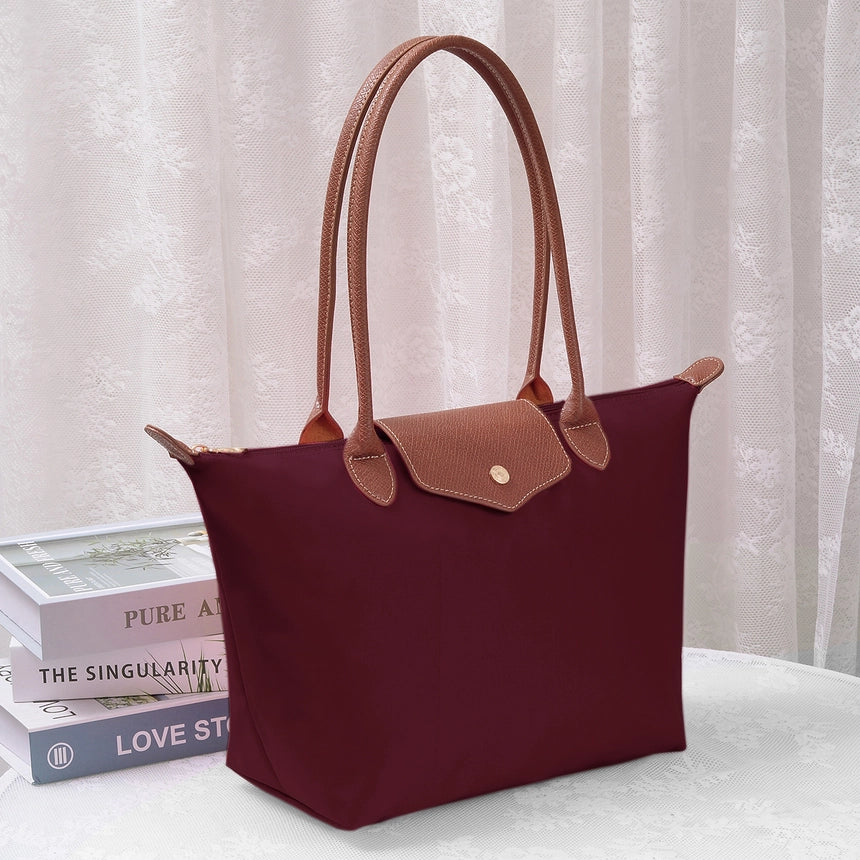HM784 Nylon Flap Tote Bag