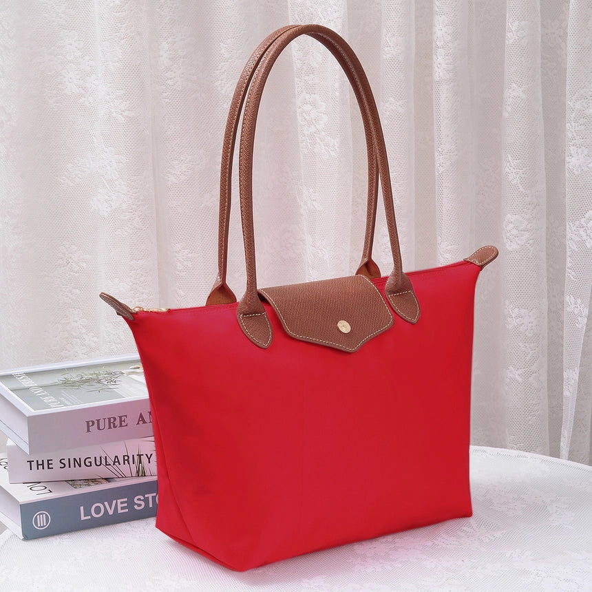 HM784 Nylon Flap Tote Bag