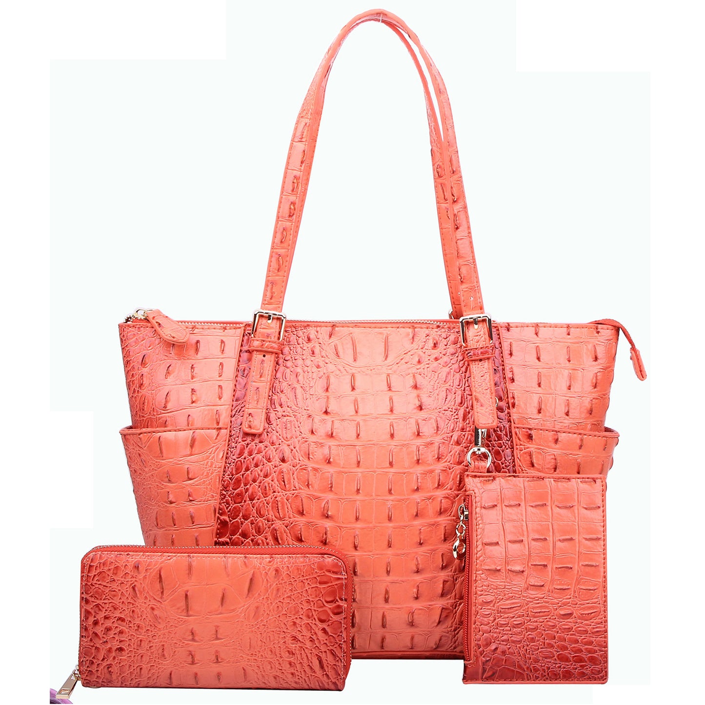 AC1009W Croc Alligator 3-in-1 Shopper Set