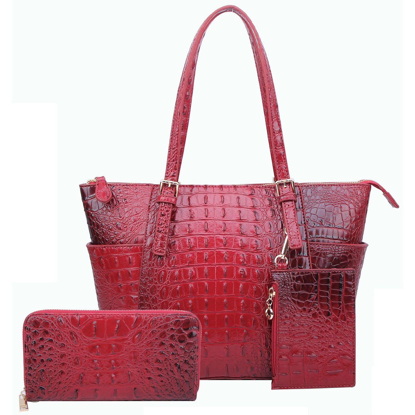 AC1009W Croc Alligator 3-in-1 Shopper Set