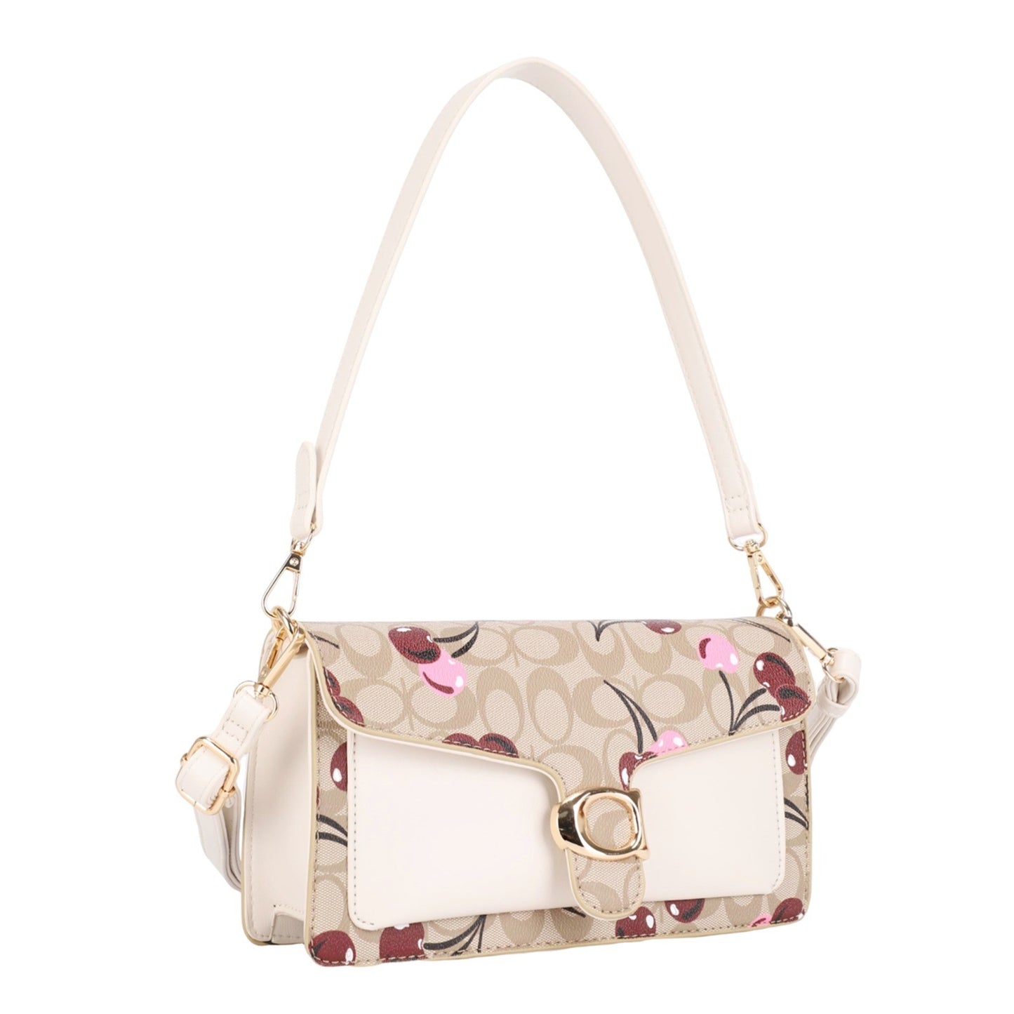 ZM-20723B    Cherry Pattern Design Shoulder Bag