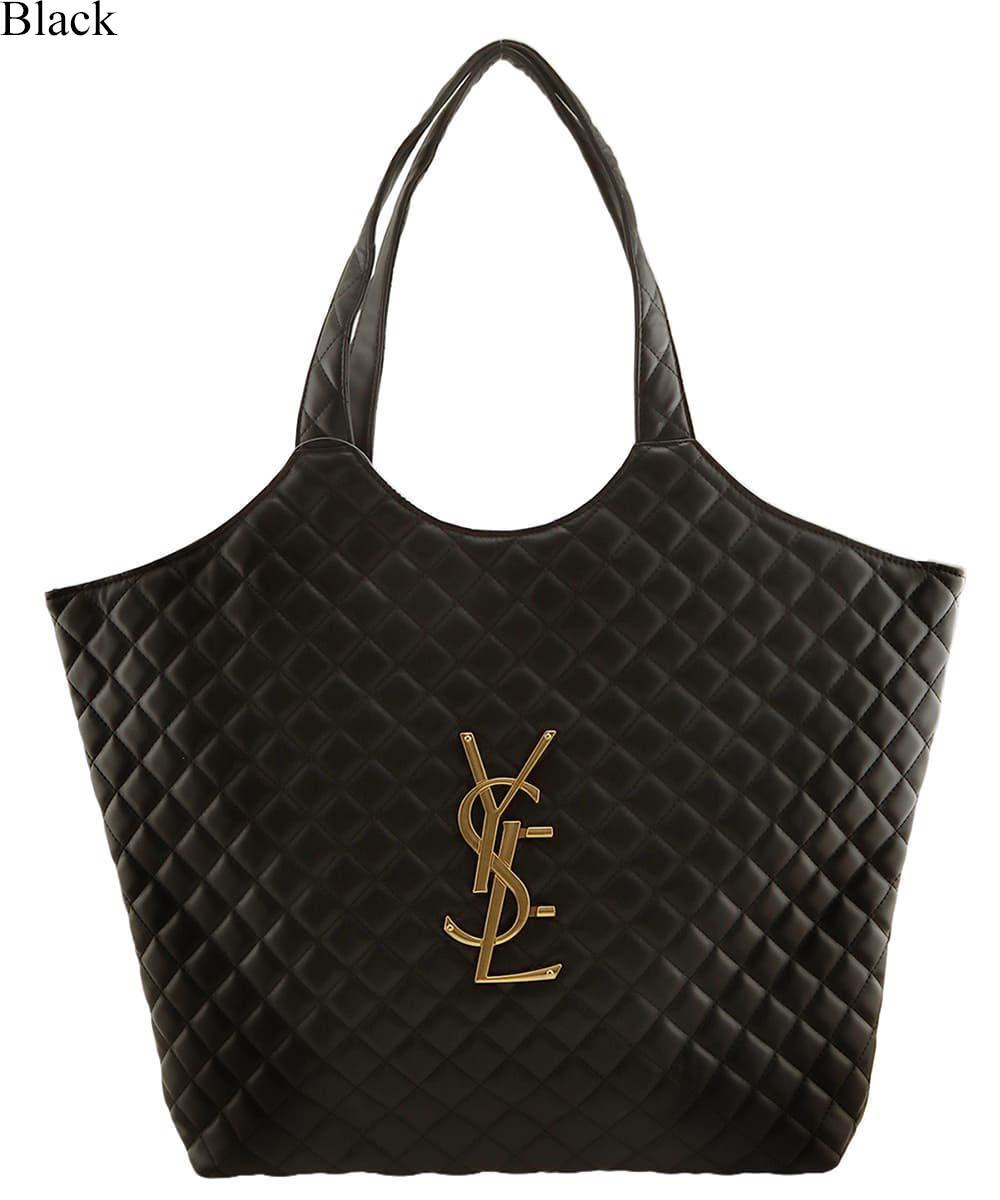 Diamond Quilted Logo Oversized Shoulder Bag P6901