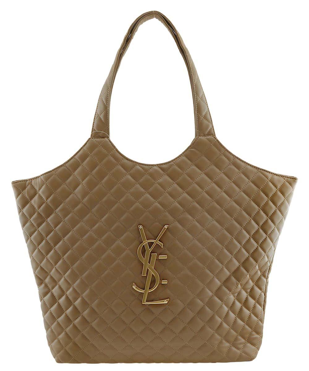 Diamond Quilted Logo Oversized Shoulder Bag P6901