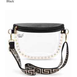 Clear Studded Patterned Guitar Strap Crossbody Bag PCB701