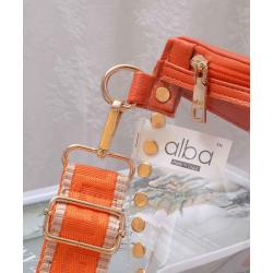 Clear Studded Patterned Guitar Strap Crossbody Bag PCB701