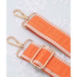 Clear Studded Patterned Guitar Strap Crossbody Bag PCB701