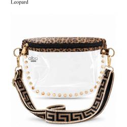 Clear Studded Patterned Guitar Strap Crossbody Bag PCB701