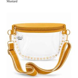 Clear Studded Patterned Guitar Strap Crossbody Bag PCB701