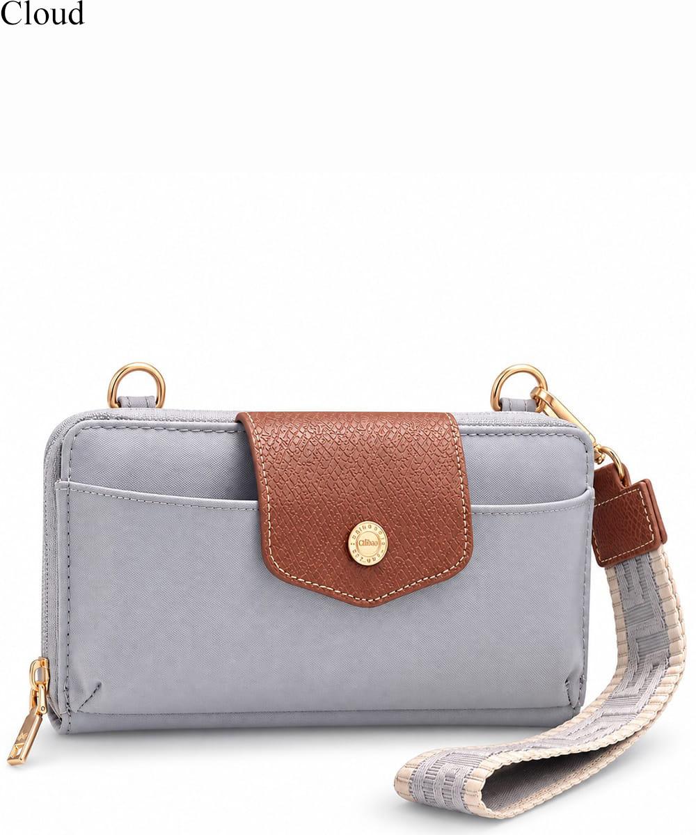 Everyday Multi-Compartment Zip-Around Crossbody Clutch HM030