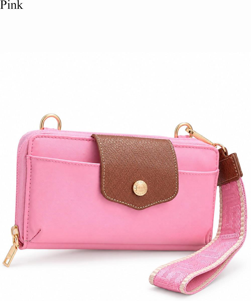 Everyday Multi-Compartment Zip-Around Crossbody Clutch HM030
