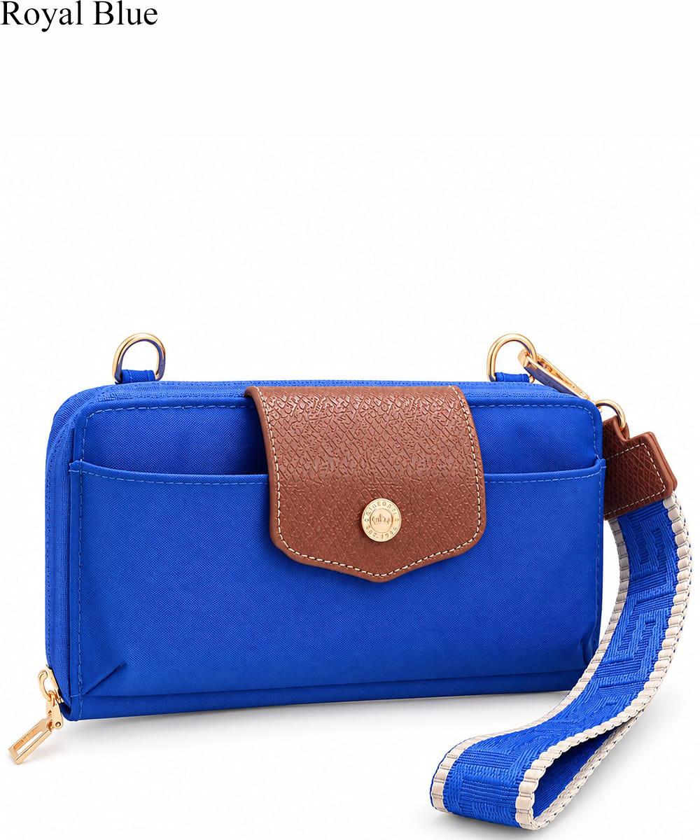 Everyday Multi-Compartment Zip-Around Crossbody Clutch HM030